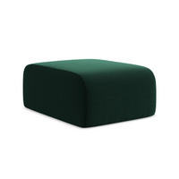 POUF Samt Stoff Grün - Dunkelgrün/Schwarz, Holzwerkstoff/Kunststoff (72/42/94cm) - Makamii