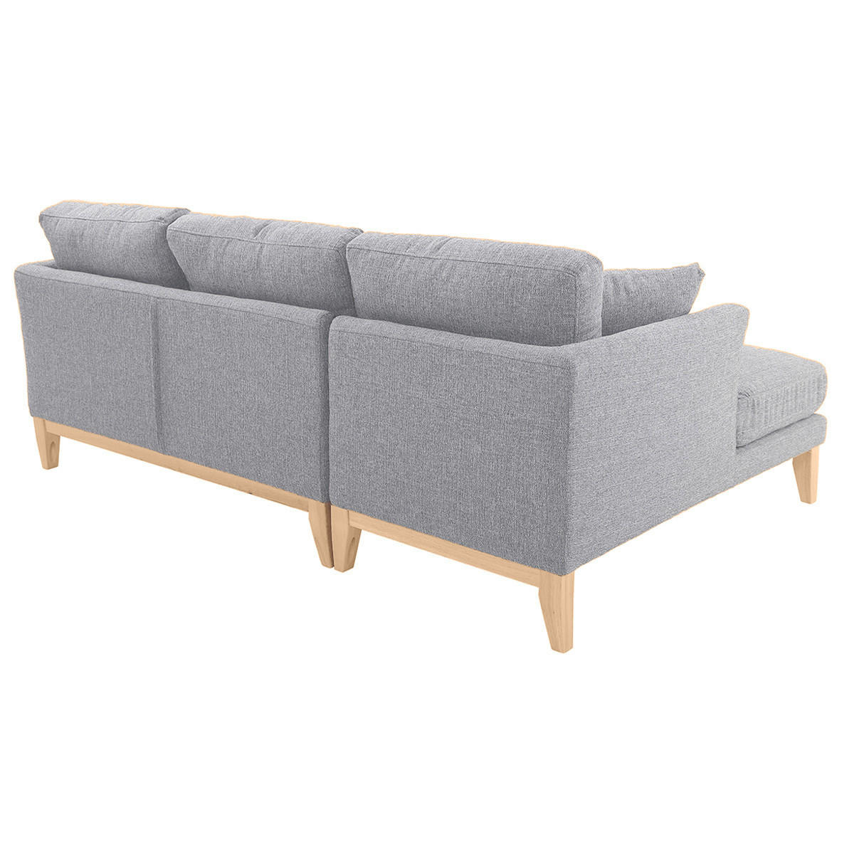 Thumbnail - Miliboo Ecksofa, Hellgrau, Textil, 192x130 cm, Wohnzimmer, Sofas & Couches, Wohnlandschaften, Ecksofas
