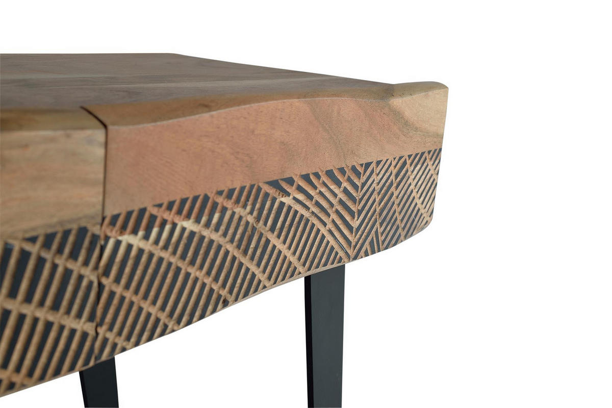 KONSOLE aus Akazienholz und Metall - Braun, Holz (110/77/40cm) - Giner y Colomer