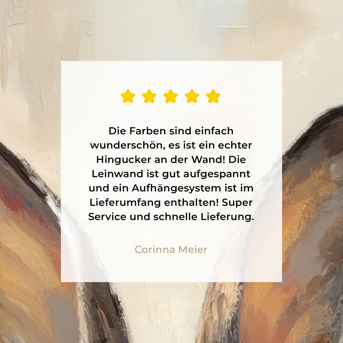 LEINWANDBILD Hase - Ohren - Braun Deko XXL 80x120 cm - Beige, Textil (80/120cm) - MuchoWow