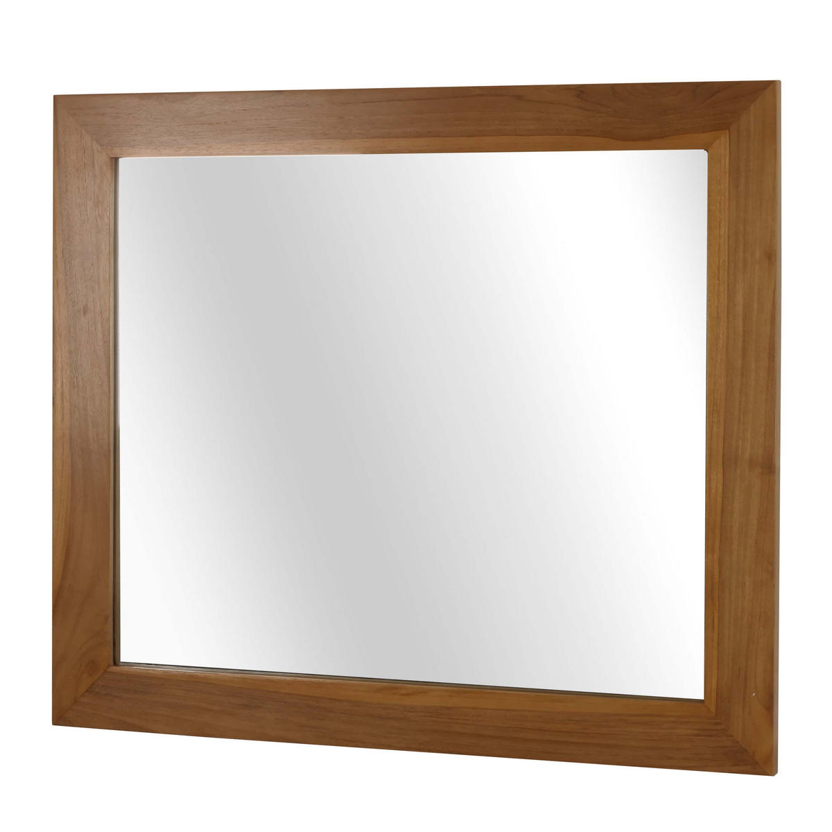 TEAK-WANDSPIEGEL Braun - Braun, Holz (80/71/3cm) - MCW