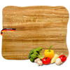 SCHNEIDEBRETT Holz groß DOLU klingenschonend 40x33x4,5 cm Hellbraun - Hellbraun, Holz (40/33cm) - DELUKE