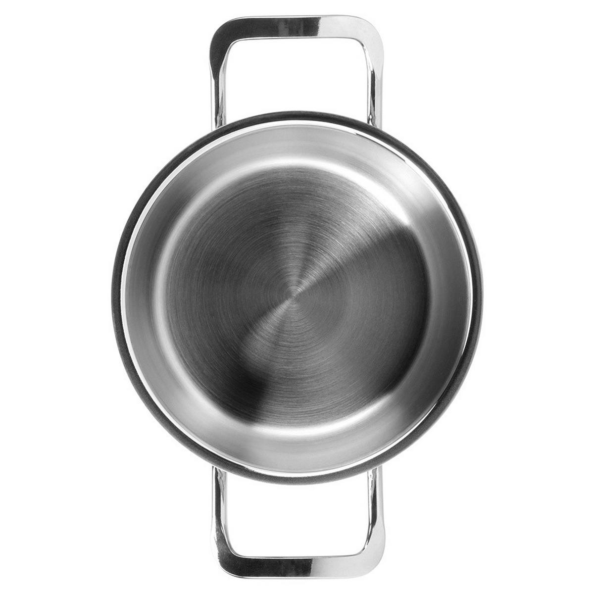 KOCHTOPF Anett mit Edelstahldeckel silber - Silberfarben, Metall (1.5cm) - Orion 
