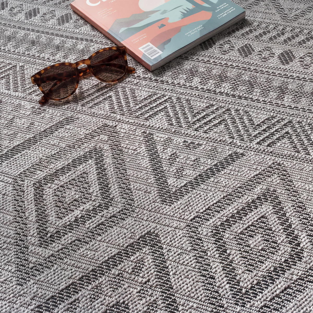 OUTDOORTEPPICH 200/200 cm Vermont 184 - Anthrazit, Textil (200/200cm) - Paco Home