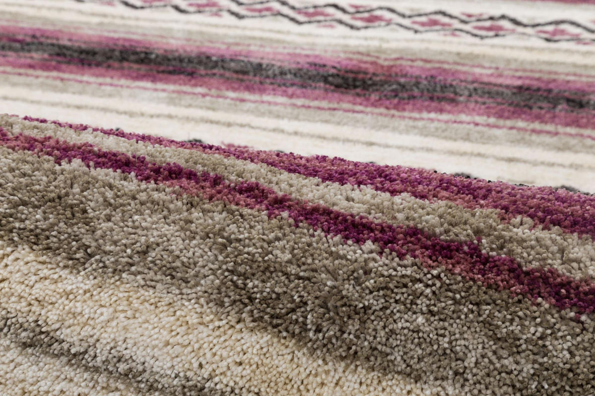 TUFTTEPPICH Vittoria 160x230 cm - Beere, Textil (160/230cm) - Gino Falcone