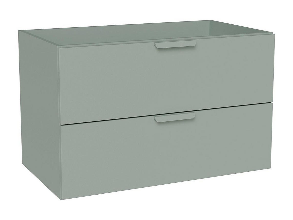 WASCHBECKENUNTERSCHRANK - 80 cm x 45.5 cm - holz - mandelgrün Avoreli - Grün, Holz (80/50/45.5cm) - Vente-Unique