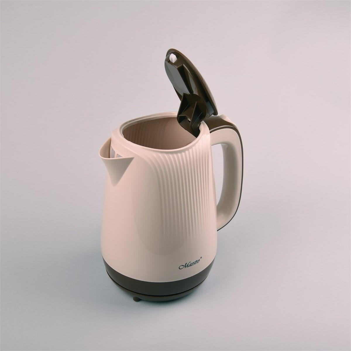 WASSERKOCHER ELEKTRISCH Beige 11/11/22 cm MR042BEIGE - Beige, Kunststoff (11/22/11cm) - Maestro 