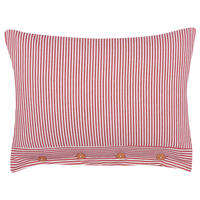DEKOKISSEN Rot 40/60 cm Aalita - Rot/Weiß, Textil (40/60/12cm) - Beliani