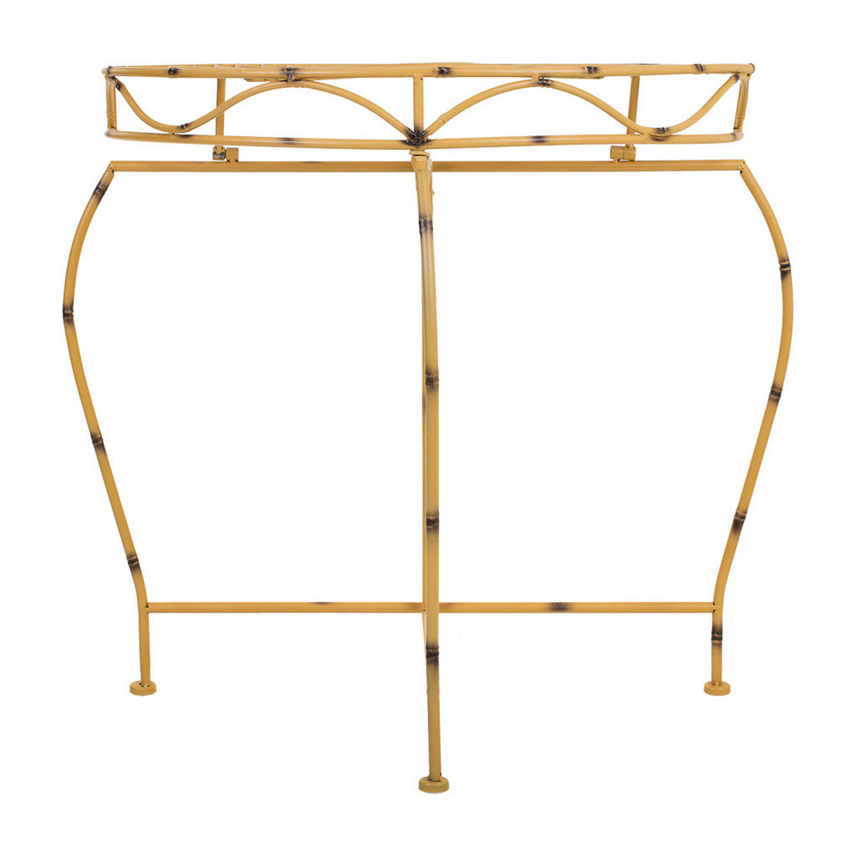 KONSOLENTISCH, gelb, 75x37cm - Gelb, Metall (37/75/75cm) - Wanderlust