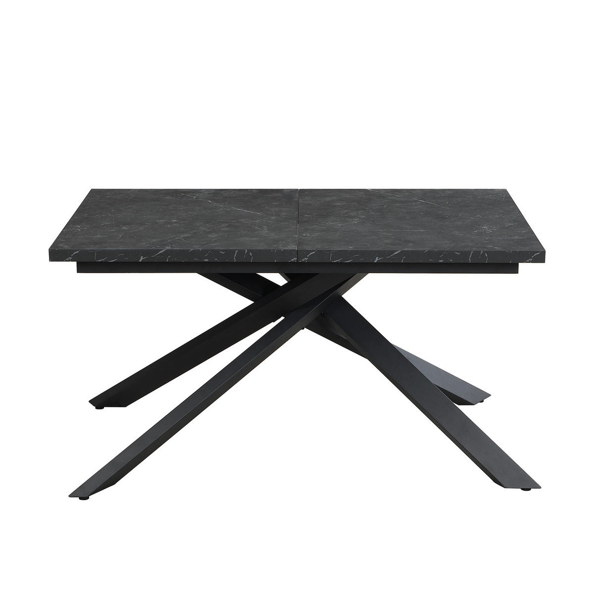 AUSZIEHTISCH MALTEX 140-220/90/76 cm - Anthrazit/Schwarz, Metall (90/140/76cm) - DUBI Möbel