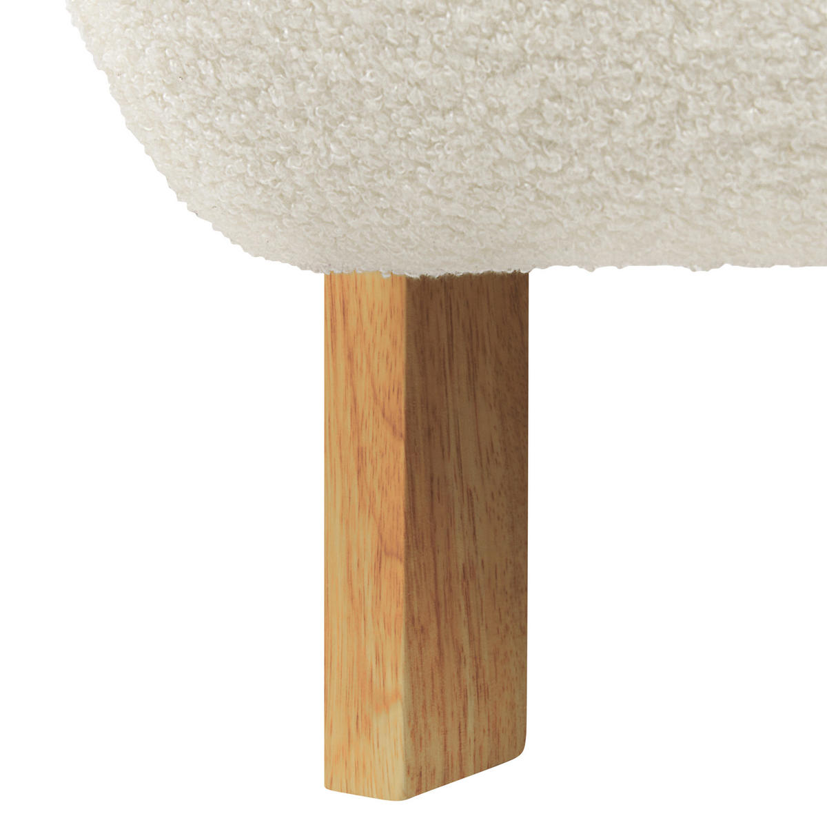 SESSEL Bouclé Hellbeige Lesja - Hellbraun/Beige, Textil (77/79/90cm) - Beliani