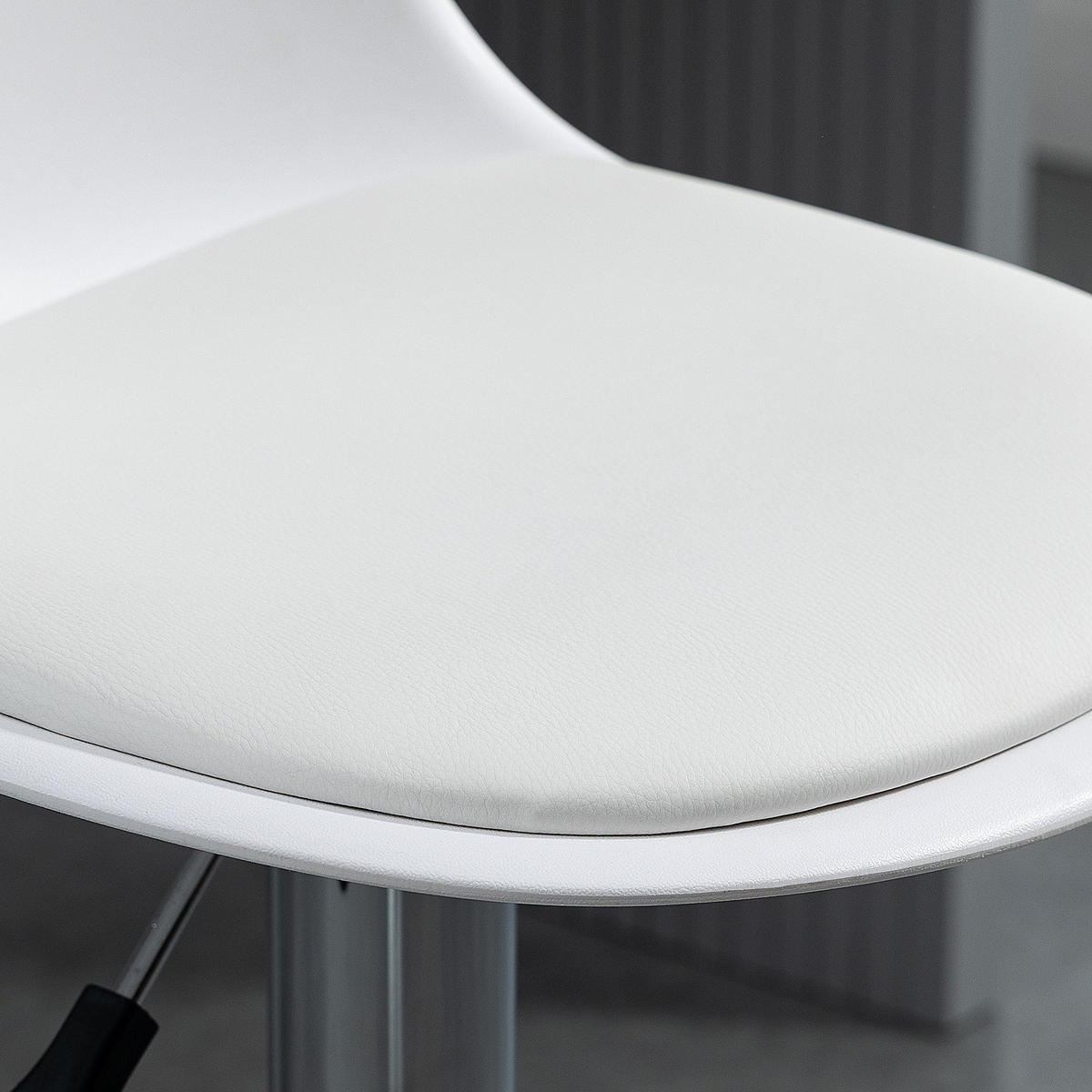 BARHOCKER 2er-Set mit modernem Design bis 120 kg(Ein Stuhl) Barstühle Weiß - Weiß, Kunststoff (42/104/41cm) - HOMCOM