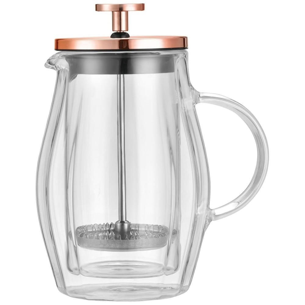TEEKANNE Silber 10/10/18 cm KB7721 - Silberfarben, Glas (0.35L) - Klausberg 