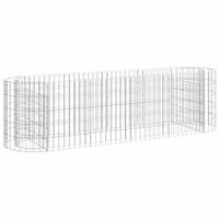 GABIONEN-HOCHBEET Verzinktes Eisen 190/50/50 Cm - Silberfarben, Metall (190/50/50cm) - vidaXL