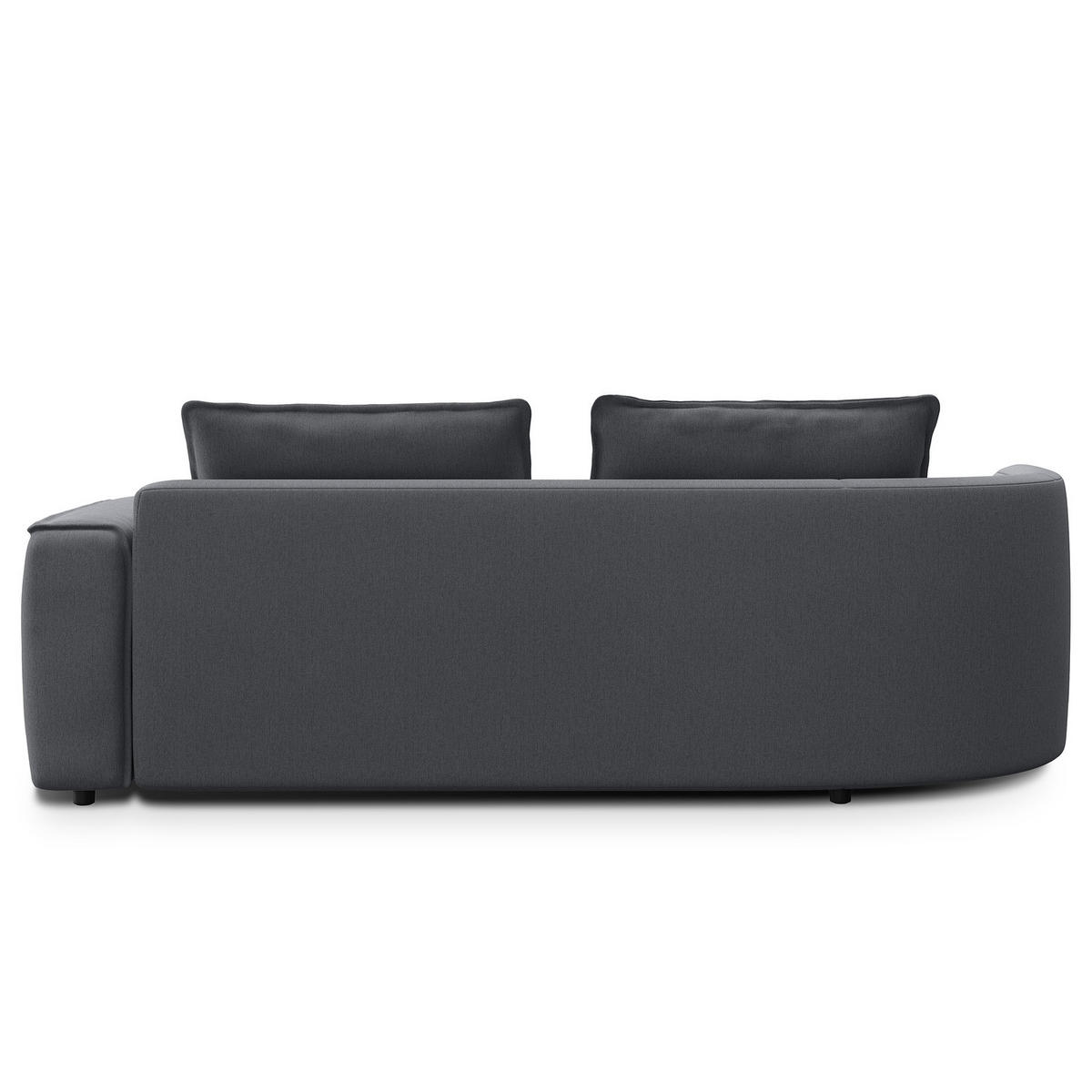2,5-SITZER SOFA - Grau, Textil (217/82/156cm) - home24