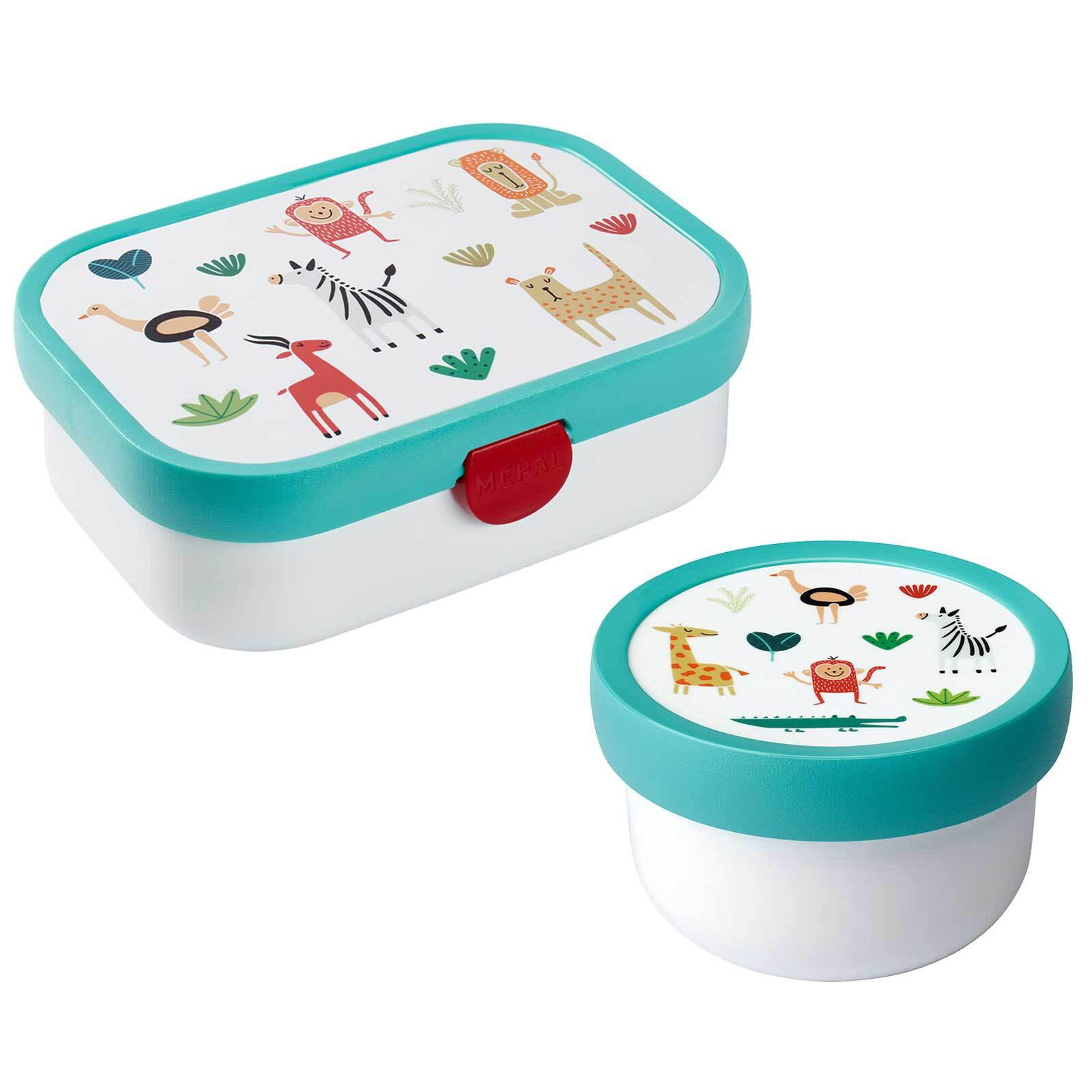 OBST- UND BENTOBOX ANIMAL FRIENDS Campus bunt 300 & 750 ml - Multicolor, Kunststoff (1/1/1cm) - Mepal