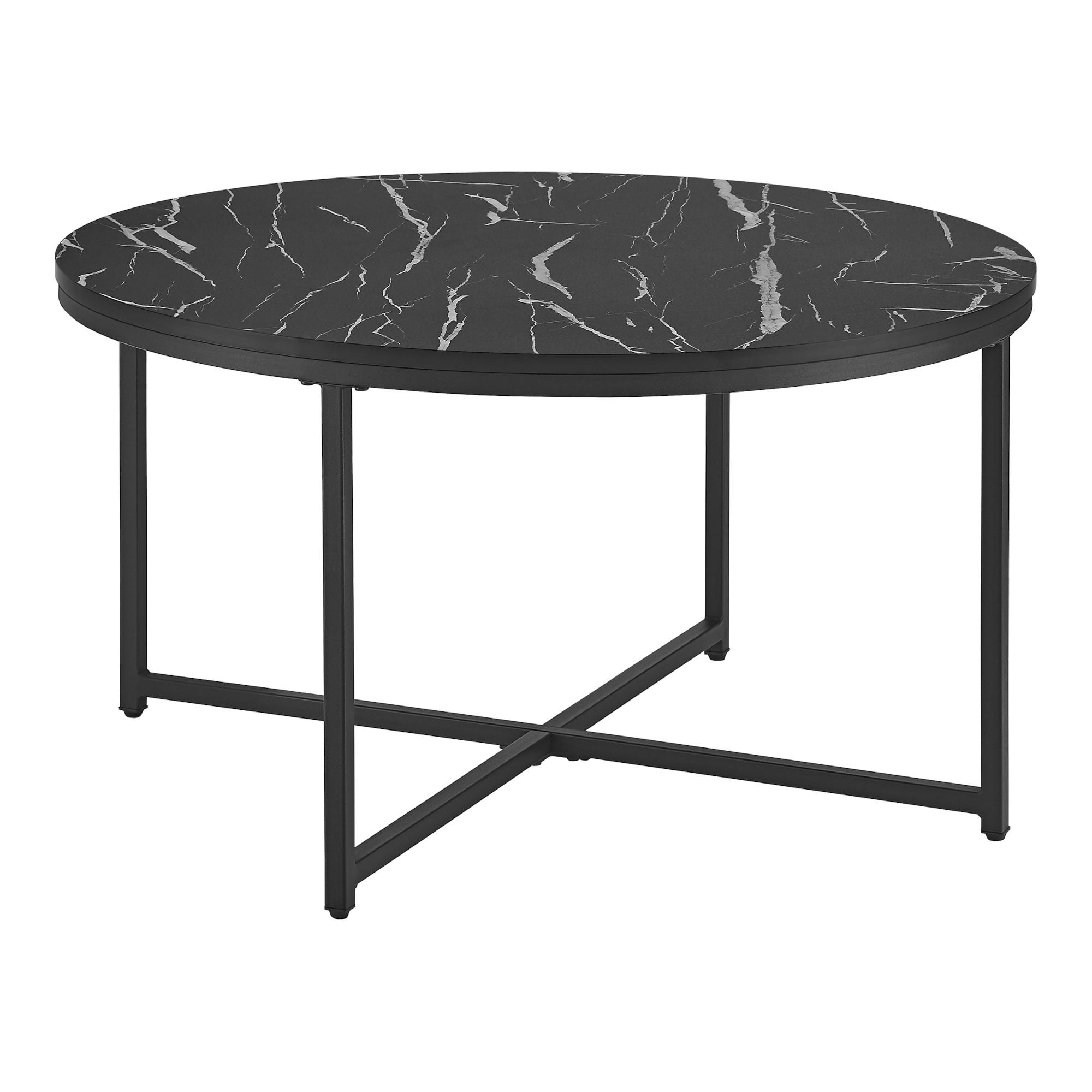 COUCHTISCH Uppvidinge 80/80/45 - Schwarz, Holzwerkstoff (80/80/45cm) - [en.casa]