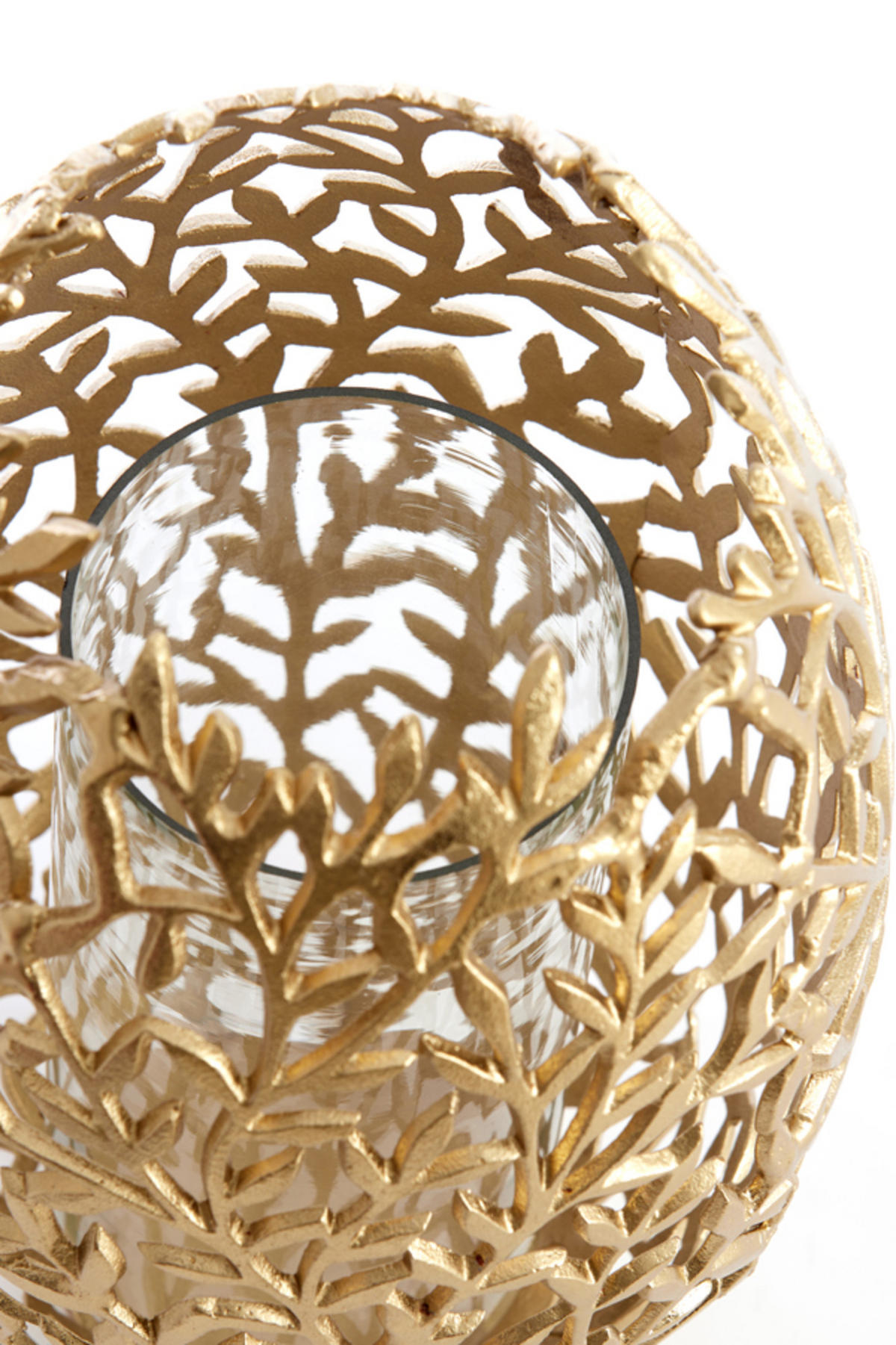 WINDLICHT Famaro Gold Ø33/51 cm - Goldfarben, Metall (33/51/33cm) - Light & Living