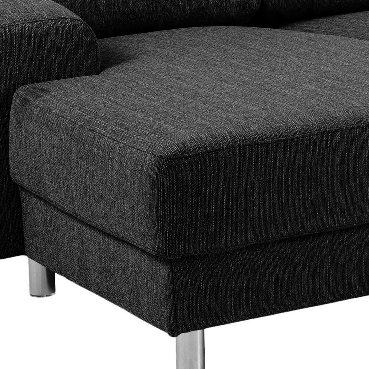 ECKSOFA anthrazitgrau - Grau, Textil (287/221cm) - ebuy24