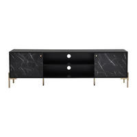 TV-BOARD - 180 cm x 40 cm - Holz, Platte - Schwarz - CIEMILA - Schwarz, Holz (180/55/40cm) - Vente-Unique