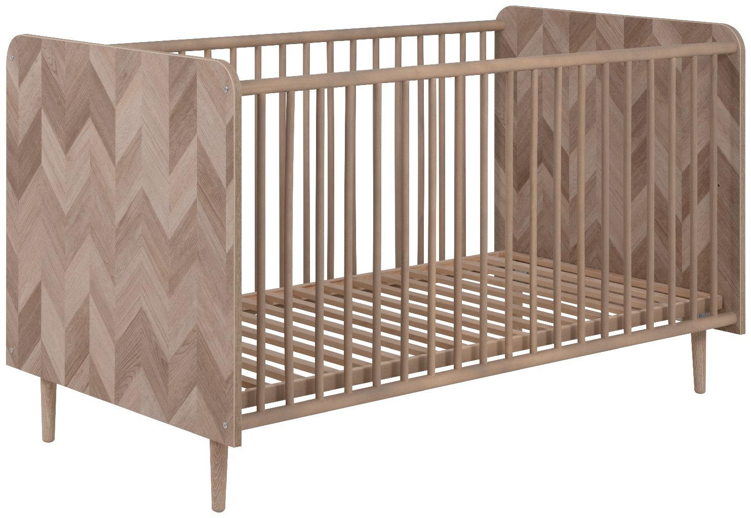 GITTERBETT Malmö 77/143/85 cm - Braun, Holzwerkstoff (143/85/77cm) - Finori GmbH
