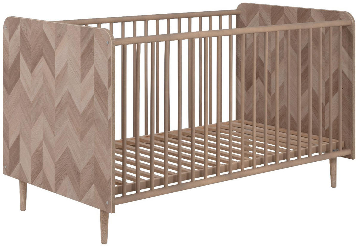 GITTERBETT Malmö 77/143/85 cm - Braun, Holzwerkstoff (143/85/77cm) - Finori GmbH