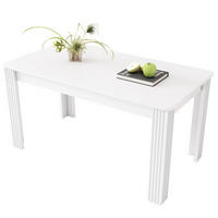 ESSTISCH rechteckig modern Weiß Spanplatte - Weiß, Holzwerkstoff (116/65/75cm) - Meubliv