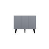 KOMMODE Toronto 39,9/95,5/120 - Grau, Holzwerkstoff (40/96/120cm) - RAUMHIRSCH FURNITURE