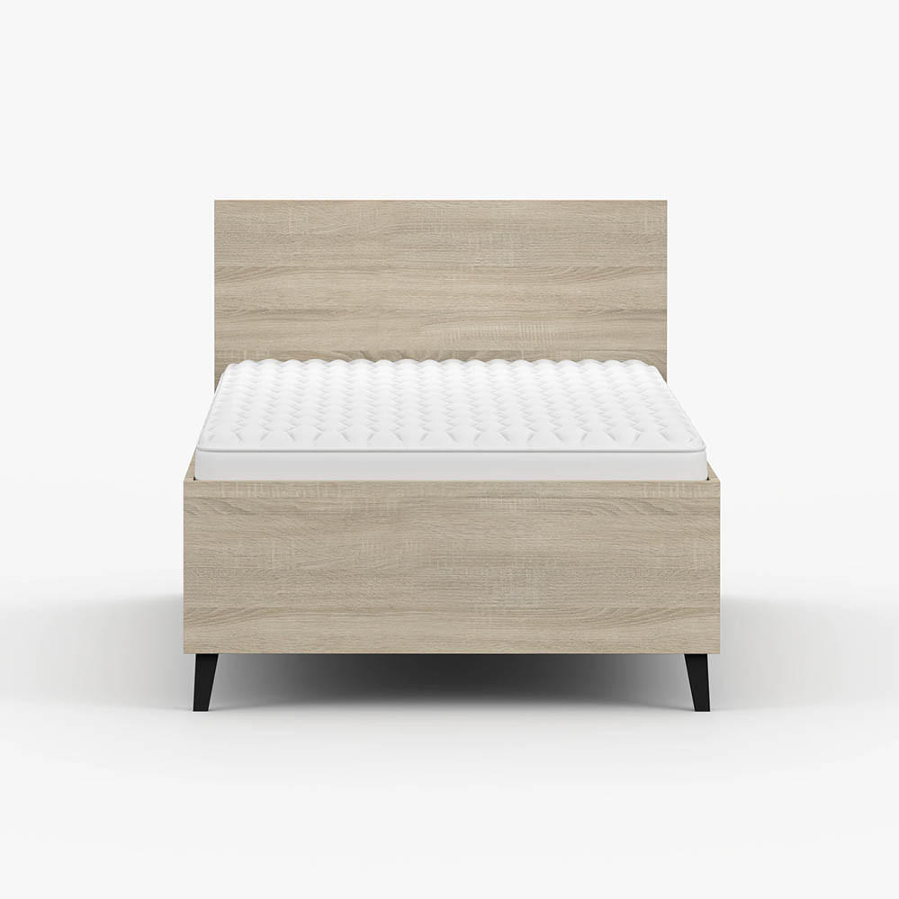 BETT 90/200 cm Fox 36 Sonoma Eiche/Sonoma Eiche - Schwarz/Sonoma Eiche, Holz/Holzwerkstoff (93.5/85/205cm) - imoebel24