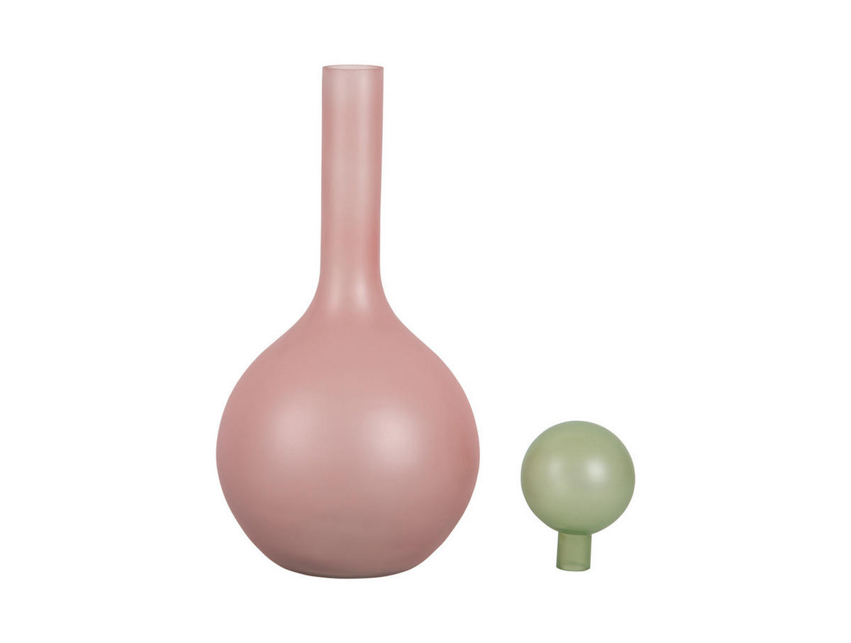 VASE Alegre Globo 18/18/34 cm - Pink, Glas (18/34cm) - Present Time