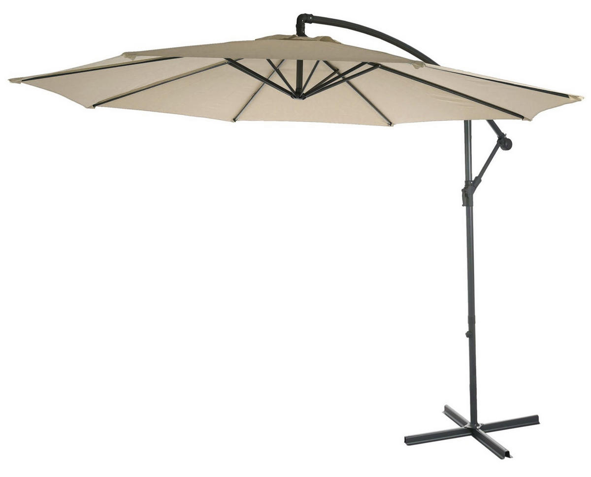 AMPELSCHIRM Cremeweiß - Weiß, Textil (360/295cm) - MCW