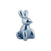 SKULPTUR Balloon Bunny 12.7/11.5/20 cm - Blau, Keramik (11.5/20/12.7cm) - Present Time