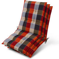 NIEDERLEHNER Sun-NL 105x50x8cm Orange-Beige-Kariert (3tlg) - Orange, Textil (50/100cm) - Beautissu 