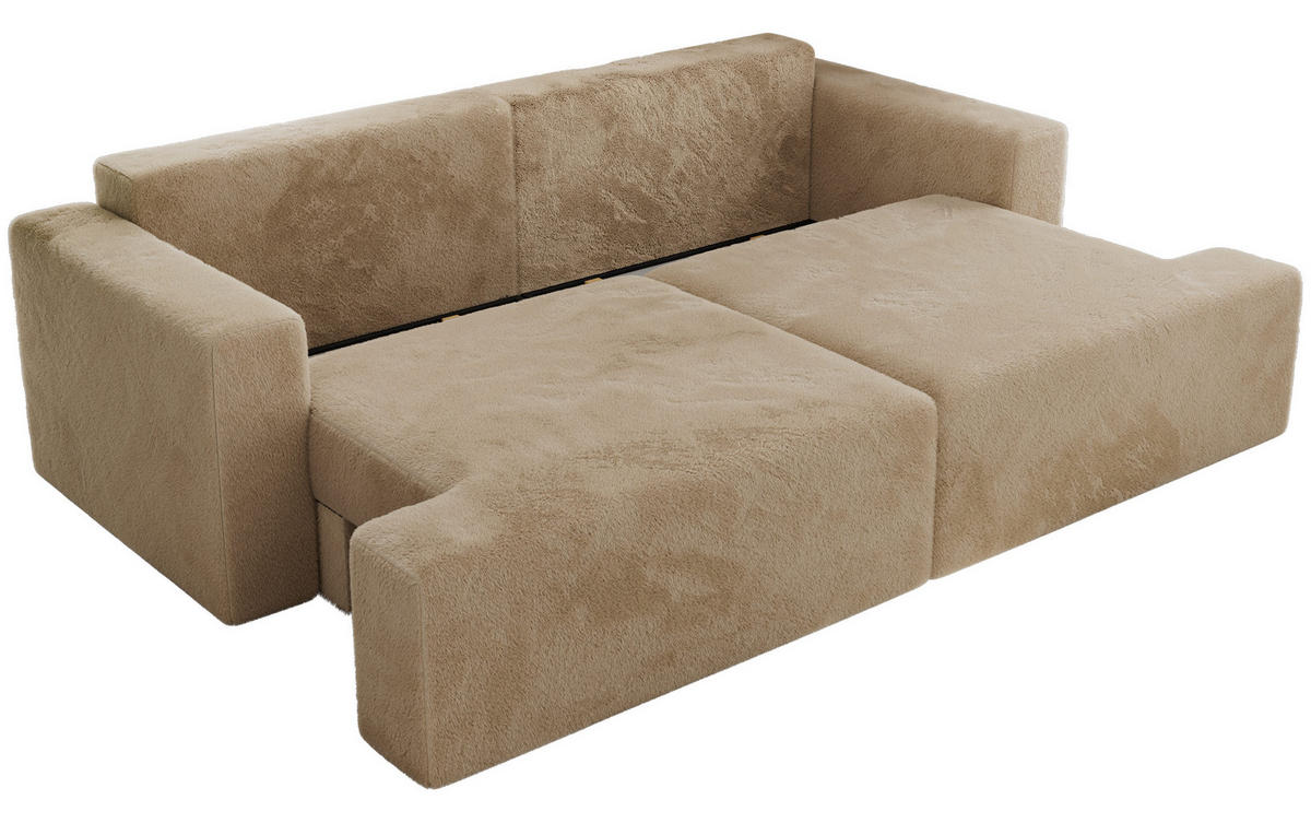 ŠTVORMIESTOVÁ POHOVKA VIRELLA Béžová Plyš - čierna/béžová, textil/plast (240/88/115cm) - MKS