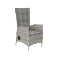 GARTENSTUHL Rio, Rattan grau - Grau, Kunststoff/Metall (58/110/65cm) - dasmöbelwerk