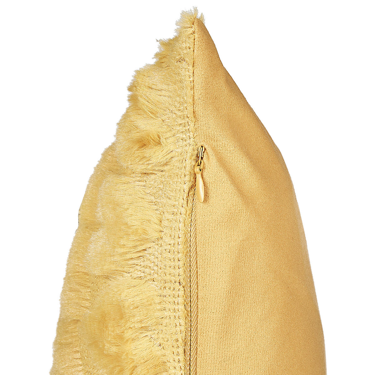 DEKOKISSEN 2er-Set Gelb 45/45 cm Astrantia - Gelb, Textil (45/45cm) - Beliani