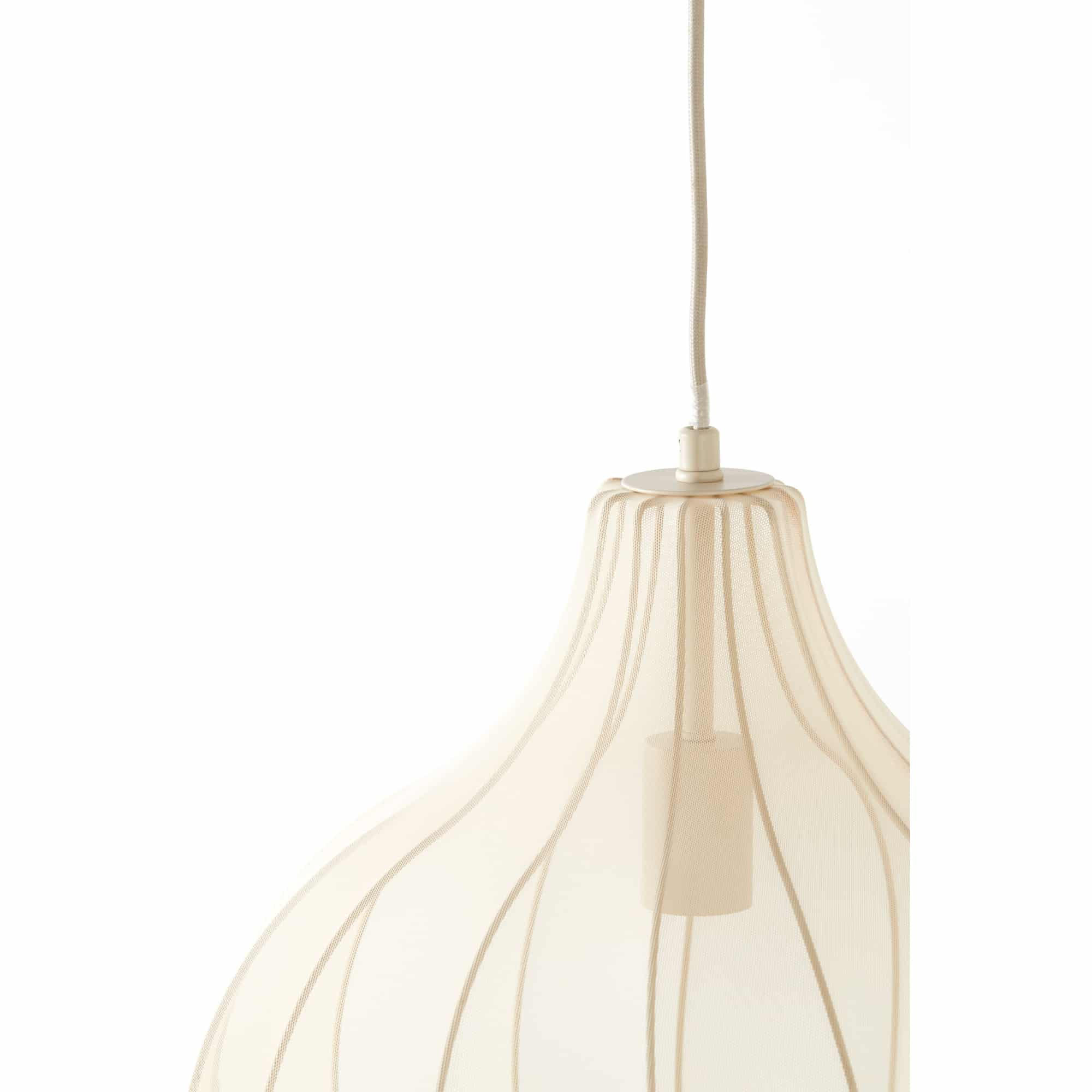 PENDELLEUCHTE Elati Braun 39/39/42 cm - Braun, Textil (39/39/42cm) - Light & Living