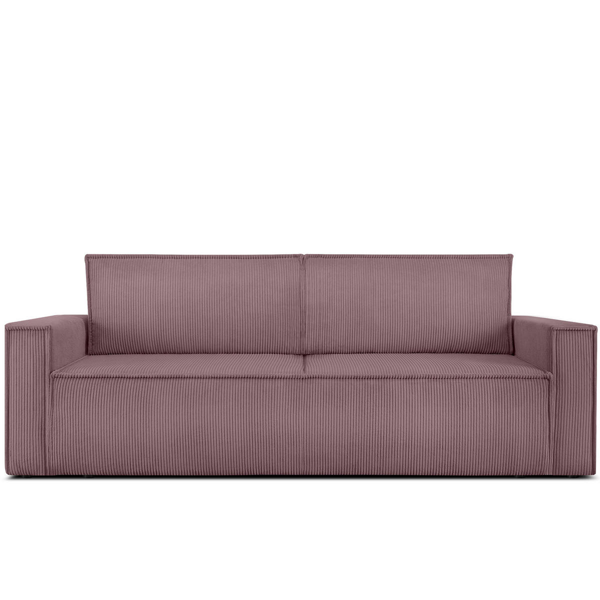 SCHLAFSOFA NAPI in Pet Friendly Cord-Stoff, hellviolett - Violett/Schwarz, Textil (228/89/101cm) - KONSIMO®