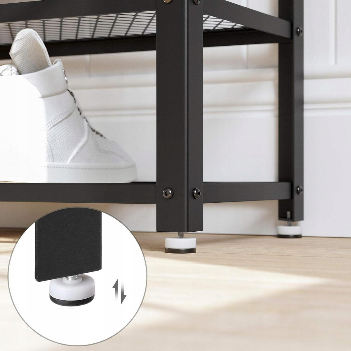 SCHUHREGAL, braun/schwarz - Braun, Holzwerkstoff (100/45/30cm) - A2A Home