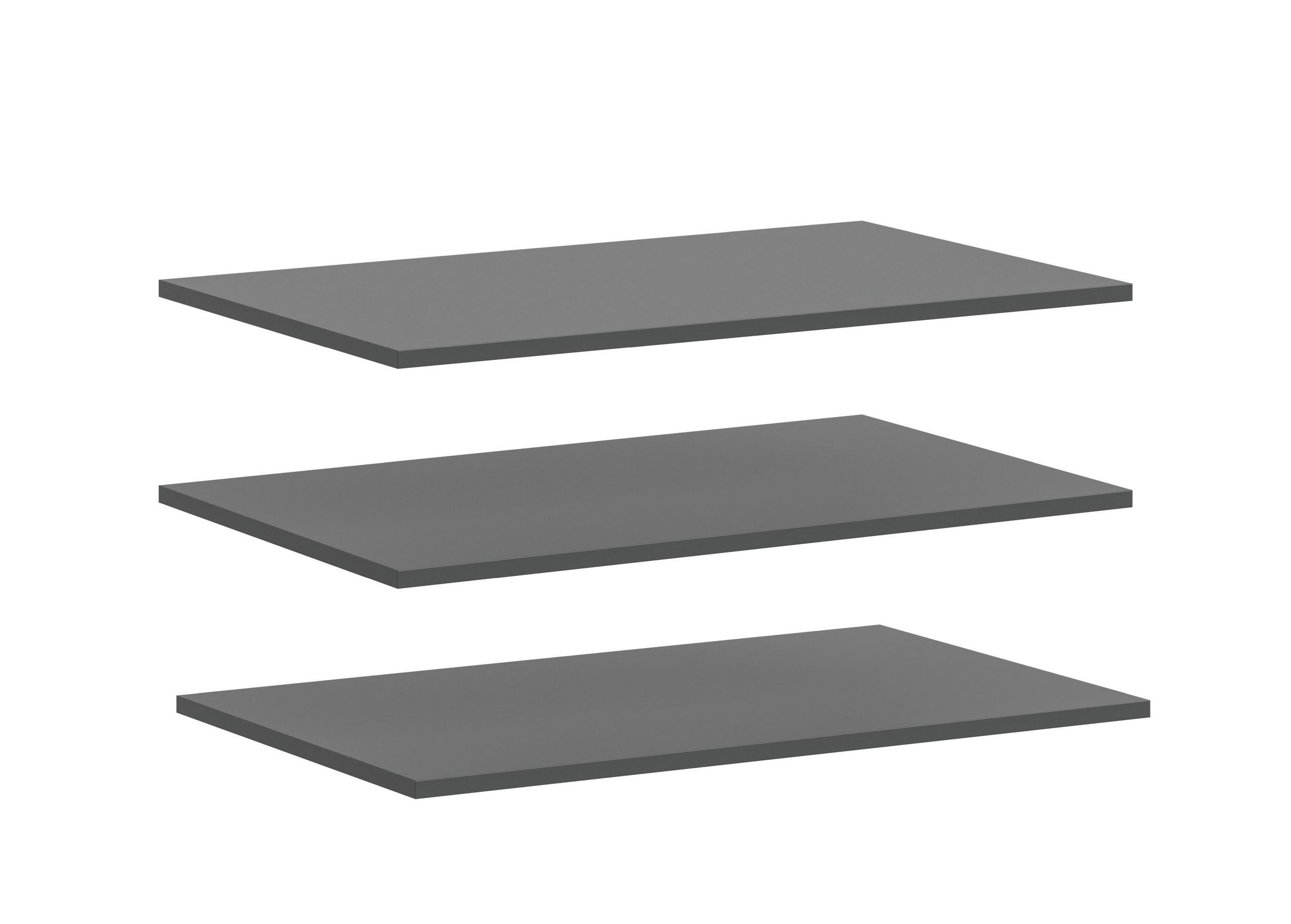 EINLEGEBODENSET anthrazit 77/33/2 cm - Anthrazit, Holzwerkstoff (77/2/33cm) - Xonox