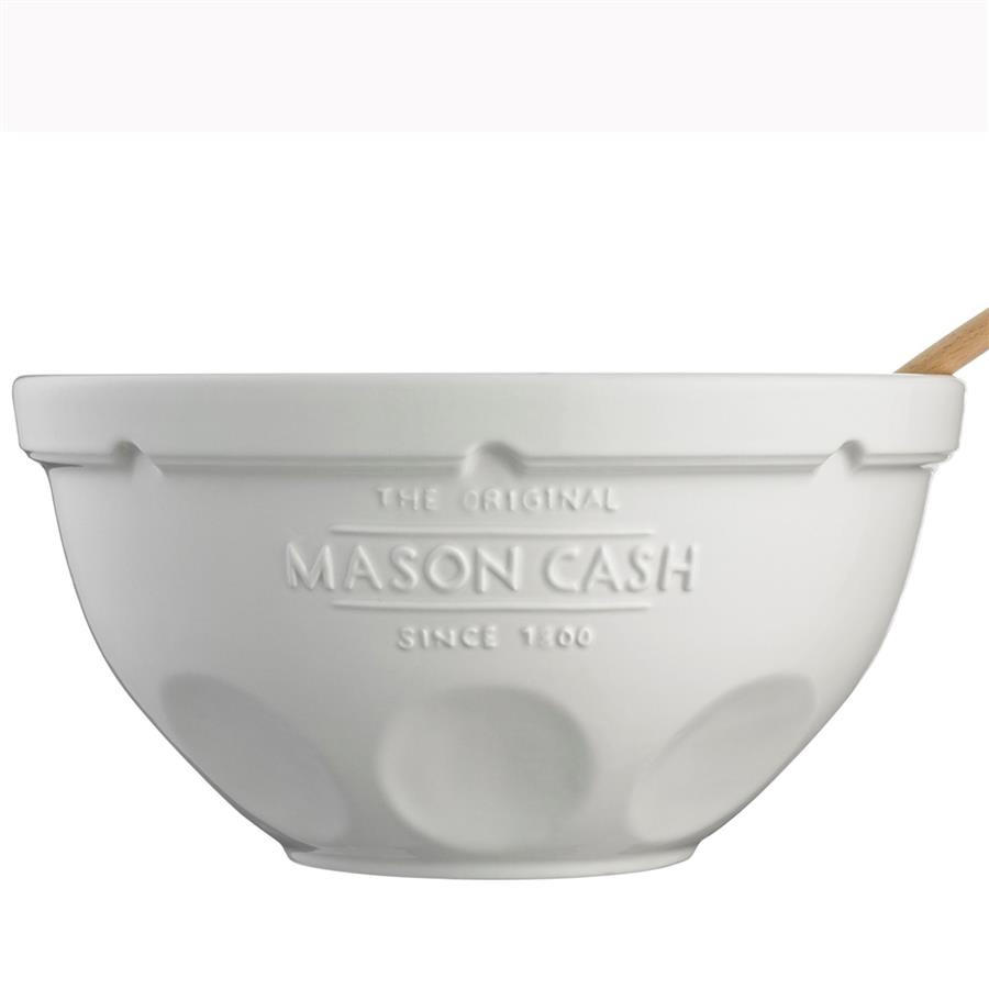 RÜHRSCHÜSSEL 5 Liter Steingut weiß - Weiß, Keramik (29/14.5cm) - Mason Cash