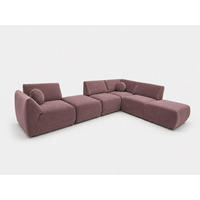 ECKSOFA Cordoba Modulares Rechts Altrosa - Altrosa, Textil (352/244cm) - KS Home Concept