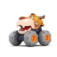 SPIELZEUGAUTO Monstertruck 3151 orange Monsterdesign, beweglicher Mund, Räder, Spielzeugauto, ab 12 Monaten - Orange, Kunststoff (9/12/12cm) - Moni