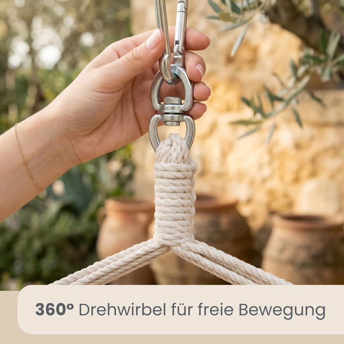 XXL-HÄNGESESSEL bis 150kg, 185/130 cm Multicolor - Blau, Textil (130/155/185cm) - Amanka