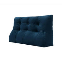 RÜCKENKISSEN Körperkontur Samtlook Blau 100 cm - Blau, Textil (55/100cm) - Vercart