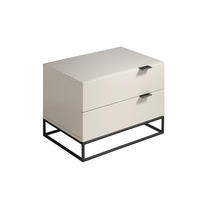 NACHTTISCH Rechteckig 55/41/41 cm - Schwarz/Grau, Holz (55/41/41cm) - ANGEL CERDA