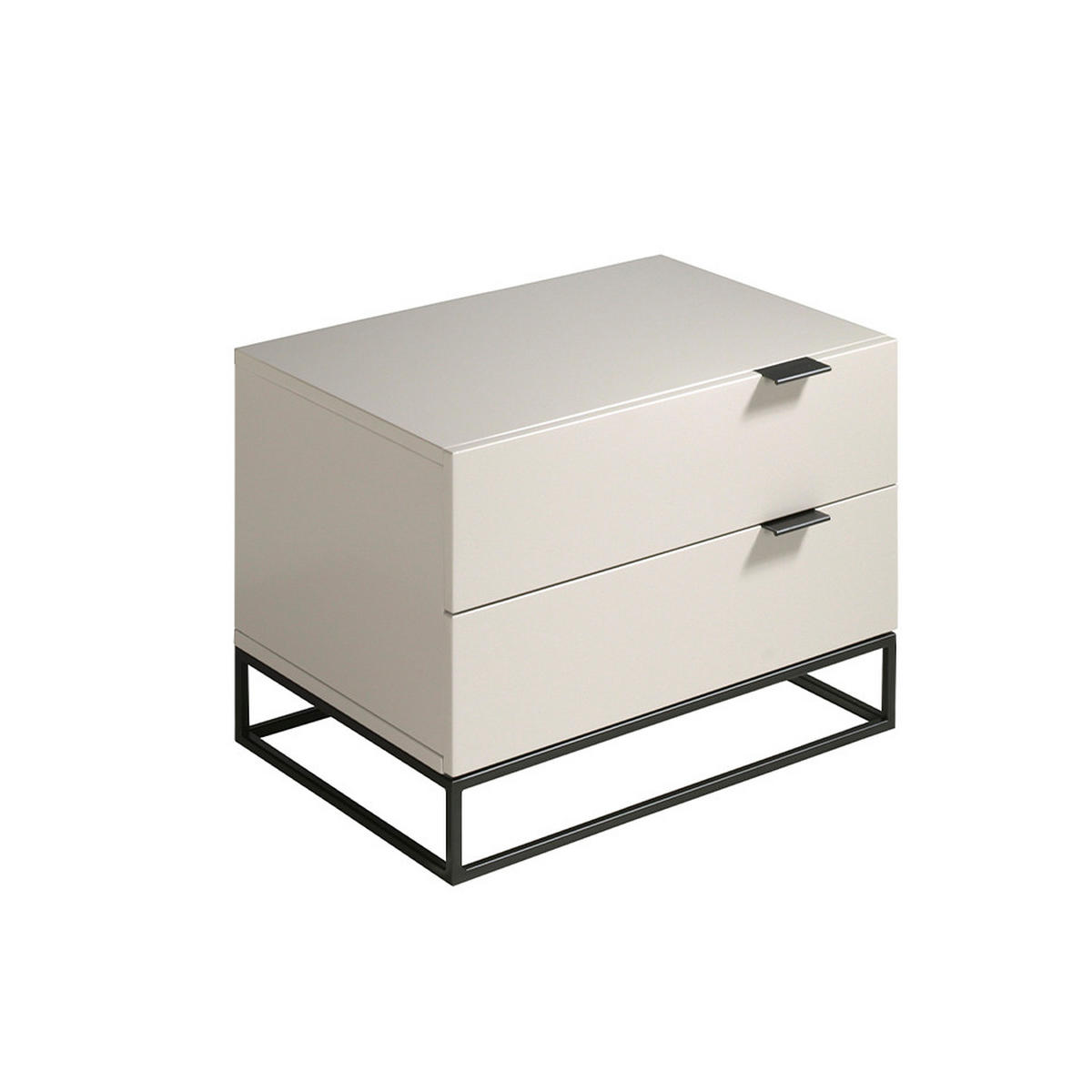 NACHTTISCH Rechteckig 55/41/41 cm - Schwarz/Grau, Holz (55/41/41cm) - ANGEL CERDA