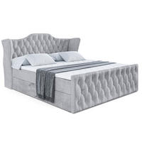 BOXBETT VILA-Z - 140x200 cm - H3 - Hellgrau - Hellgrau, Holzwerkstoff (140/200cm) - ALTDECOR