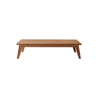 GARTEN-COUCHTISCH Olia Hellbraun aus Teak - Hellbraun, Holz (80/150/35cm) - Tikamoon