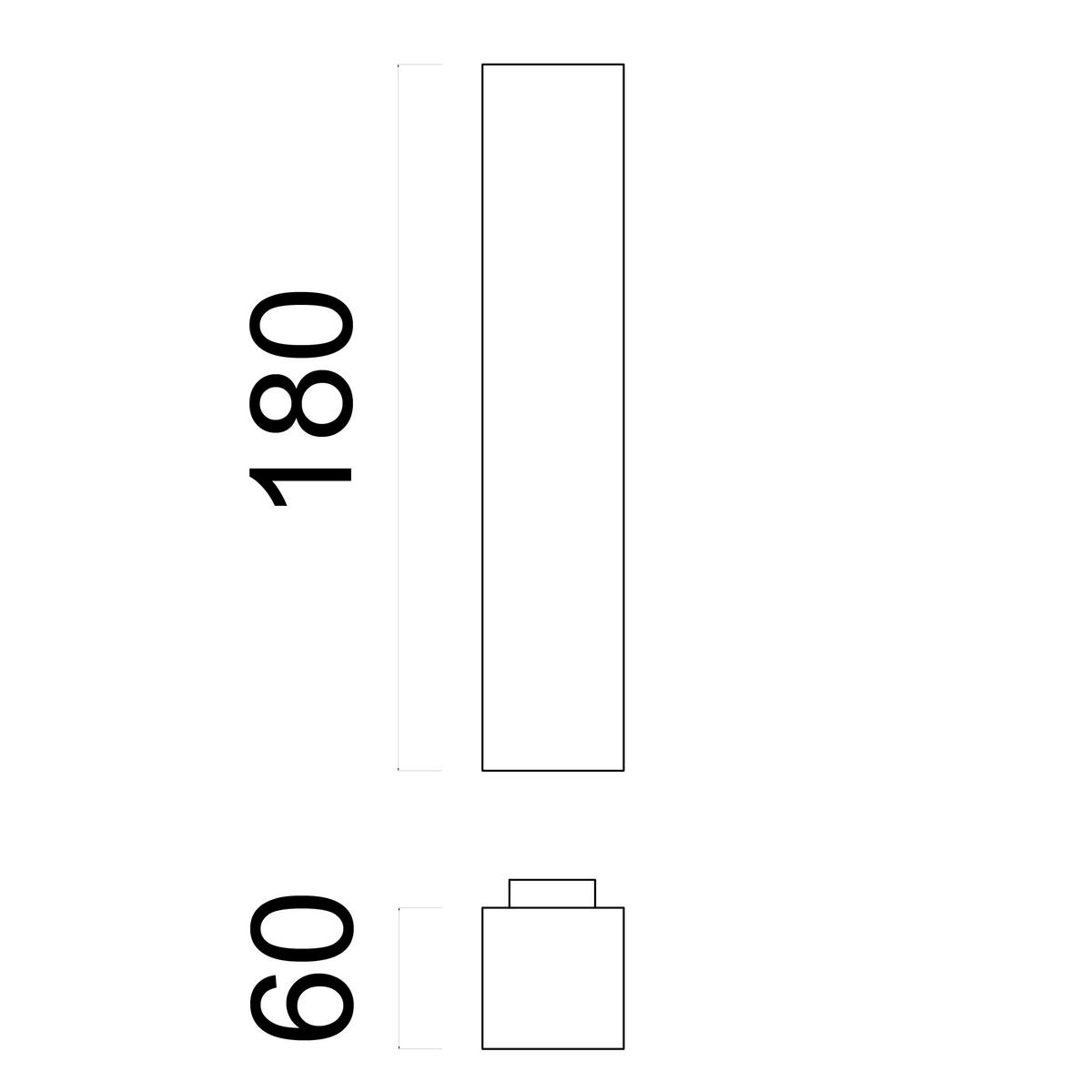 WANDLEUCHTE - Dunkelbraun, Metall (6/18/6cm) - Lumicom